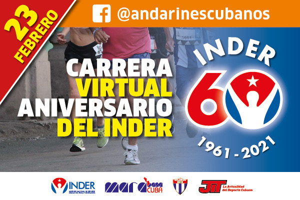 Convocan a Carrera virtual por el 60 Aniversario del INDER